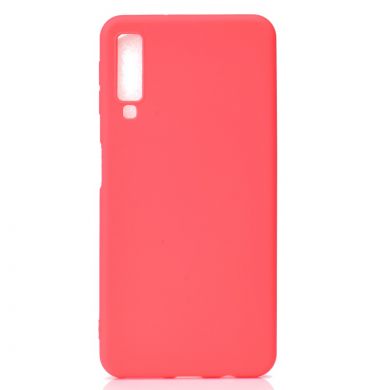 Силиконовый (TPU) чехол Deexe Matte Case для Samsung Galaxy A7 2018 (A750) - Red
