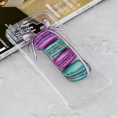 Силіконовий (TPU) чохол Deexe Pretty Glossy для Samsung Galaxy J6+ (J610) - Macaroon Printing TPU