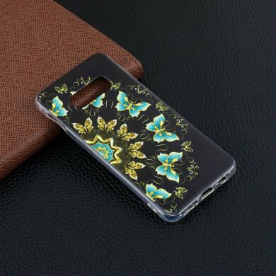 Силіконовий (TPU) чохол Deexe Pretty Glossy для Samsung Galaxy S10e (G970), Colorized Butterfly