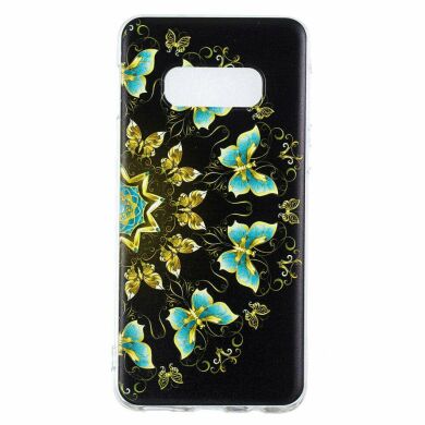 Силіконовий (TPU) чохол Deexe Pretty Glossy для Samsung Galaxy S10e (G970), Colorized Butterfly