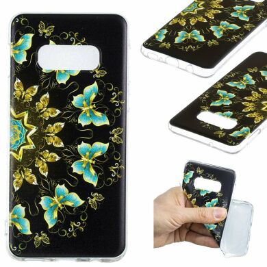 Силіконовий (TPU) чохол Deexe Pretty Glossy для Samsung Galaxy S10e (G970), Colorized Butterfly