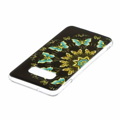 Силіконовий (TPU) чохол Deexe Pretty Glossy для Samsung Galaxy S10e (G970), Colorized Butterfly