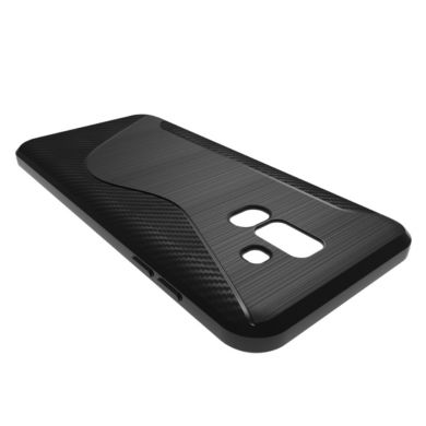 Силиконовый (TPU) чехол Deexe S Line для Samsung Galaxy A6+ 2018 (A605) - Black