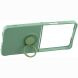 Силиконовый (TPU) чехол с кольцом Deexe Color Shell (FF) для Samsung Galaxy Flip 8 - Mint Green. Фото 3 из 5