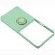 Силиконовый (TPU) чехол с кольцом Deexe Color Shell (FF) для Samsung Galaxy Flip 8 - Mint Green. Фото 5 из 5