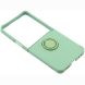 Силиконовый (TPU) чехол с кольцом Deexe Color Shell (FF) для Samsung Galaxy Flip 8 - Mint Green. Фото 4 из 5
