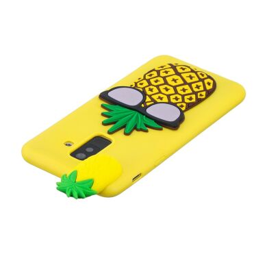 Силіконовий (TPU) чохол UniCase 3D Cartoon Pattern для Samsung Galaxy A6+ 2018 (A605), Pineapple Wearing Glasses