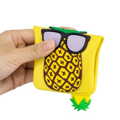 Силіконовий (TPU) чохол UniCase 3D Cartoon Pattern для Samsung Galaxy A6+ 2018 (A605), Pineapple Wearing Glasses
