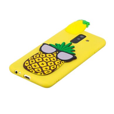 Силіконовий (TPU) чохол UniCase 3D Cartoon Pattern для Samsung Galaxy A6+ 2018 (A605), Pineapple Wearing Glasses