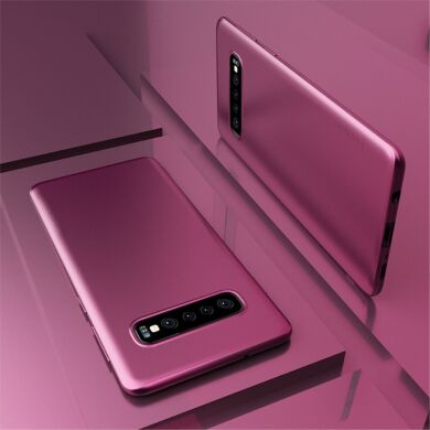 Силиконовый (TPU) чехол X-LEVEL Matte для Samsung Galaxy S10 Plus (G975) - Wine Red