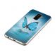 Силиконовый (TPU) Deexe LumiCase для Samsung Galaxy A6+ 2018 (A605) - Blue Butterfly. Фото 2 из 6