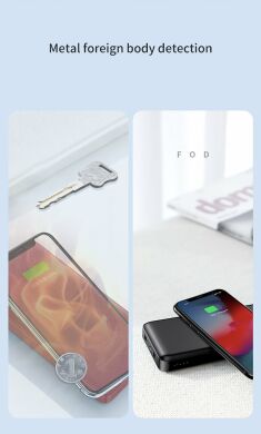 Внешний аккумулятор с беспроводной зарядкой BASEUS M36 Wireless Charger (10000mAh) - Black