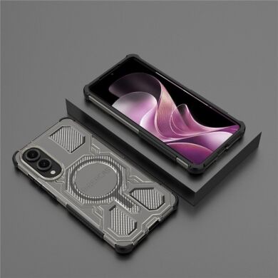 Защитный чехол Deexe Clear Bibercas для Samsung Galaxy S25 Edge (S937) - Black