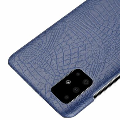 Захисний чохол Deexe Croco Style для Samsung Galaxy A71 (A715) - Dark Blue