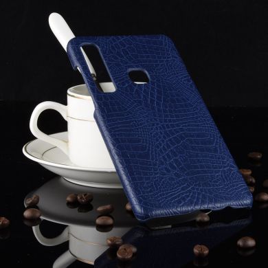 Защитный чехол Deexe Croco Style для Samsung Galaxy A9 2018 (A920) - Dark Blue
