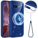 Защитный чехол Deexe Glitter Case with MagSafe для Samsung Galaxy S26 (S942) - Blue. Фото 1 из 7