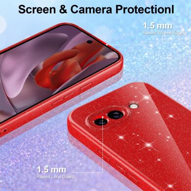 Защитный чехол Deexe Glitter Case with MagSafe для Samsung Galaxy S26 (S942) - Blue