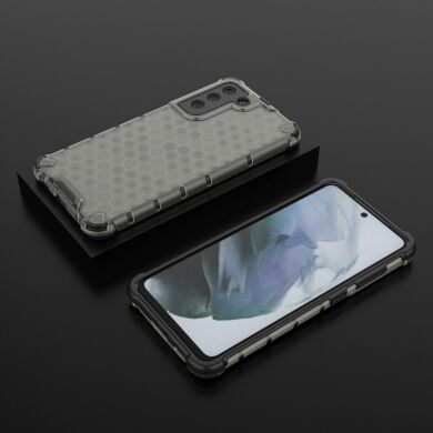 Защитный чехол Deexe Honeycomb Series для Samsung Galaxy S21 FE (G990) - Black