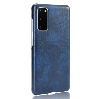 Защитный чехол Deexe Leather Back Cover для Samsung Galaxy S20 FE (G780) - Blue