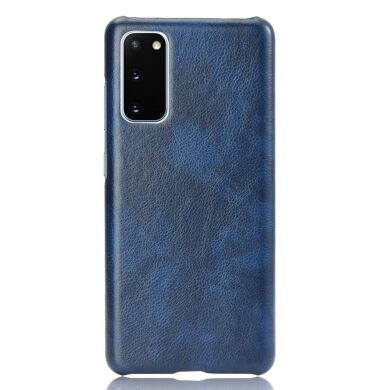 Защитный чехол Deexe Leather Back Cover для Samsung Galaxy S20 FE (G780) - Blue