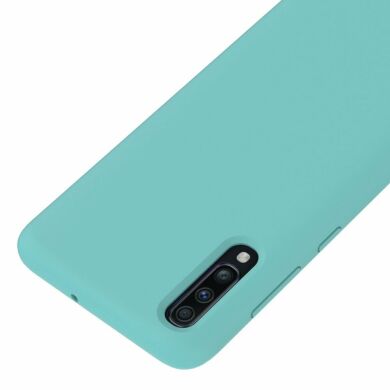 Захисний чохол Deexe Silicone Case для Samsung Galaxy A70 (A705), Cyan