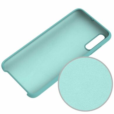 Захисний чохол Deexe Silicone Case для Samsung Galaxy A70 (A705), Cyan
