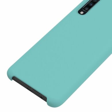 Захисний чохол Deexe Silicone Case для Samsung Galaxy A70 (A705), Cyan