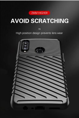 Защитный чехол Deexe Thunder Series для Samsung Galaxy A20s (A207) - Green