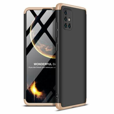 Защитный чехол GKK Double Dip Case для Samsung Galaxy A51 (А515) - Black / Gold