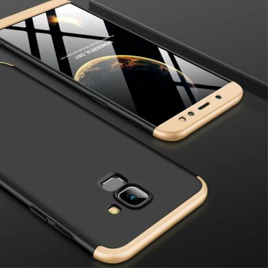 Защитный чехол GKK Double Dip Case для Samsung Galaxy A6 2018 (A600) - Black / Gold