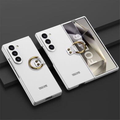 Защитный чехол GKK Ring Holder для Samsung Galaxy Fold 6 - Silver