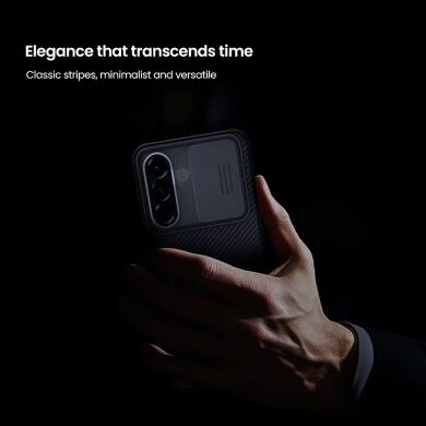 Захисний чохол NILLKIN CamShield Pro (Clear Version) для Samsung Galaxy A57 (A576) - Transparent Black