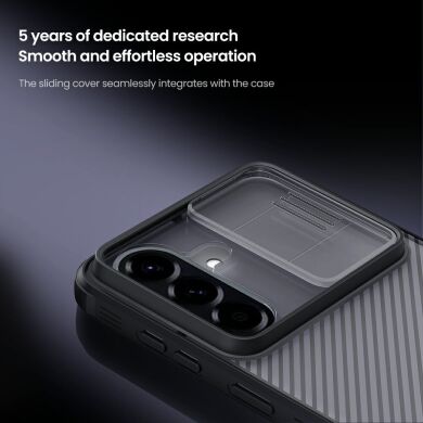 Захисний чохол NILLKIN CamShield Pro (Clear Version) для Samsung Galaxy A57 (A576) - Transparent Black