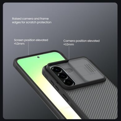 Захисний чохол NILLKIN CamShield Pro (Clear Version) для Samsung Galaxy A57 (A576) - Transparent Black