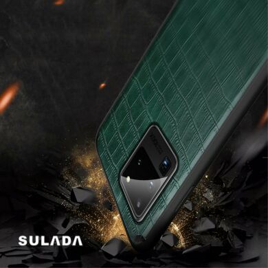 Защитный чехол SULADA Crocodile Style для Samsung Galaxy S20 Ultra (G988) - Green