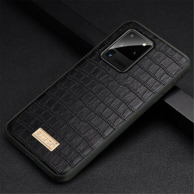 Защитный чехол SULADA Crocodile Style для Samsung Galaxy S20 Ultra (G988) - Black
