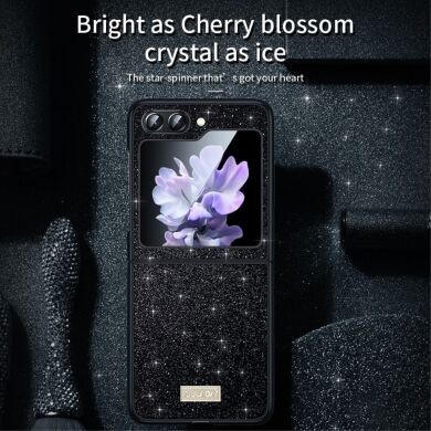 Защитный чехол SULADA Dazzling Glittery (FF) для Samsung Galaxy Flip 5 - Red