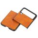 Защитный чехол UniCase Leather Series для Samsung Galaxy Flip 3 - Orange. Фото 2 из 4