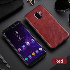 Захисний чохол X-LEVEL Leather Back Cover для Samsung Galaxy S9 (G960) - Red