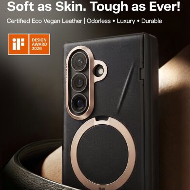 Защитный комплект TORRAS Ostand Q3 VegSkin with MagSafe (FF) для Samsung Galaxy Fold 8 Ultra - Black