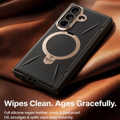 Защитный комплект TORRAS Ostand Q3 VegSkin with MagSafe (FF) для Samsung Galaxy Fold 8 Ultra - Black