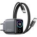 Сетевое зарядное устройство WIWU CHG500 Voyager PD45W (Type-C) + кабель Type-C to Type-C - Grey. Фото 1 из 8