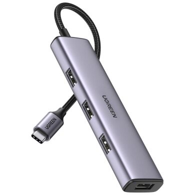 USB HUB UGREEN CM473 4 in 1 Type-C to 4USB 3.0 - Space Gray