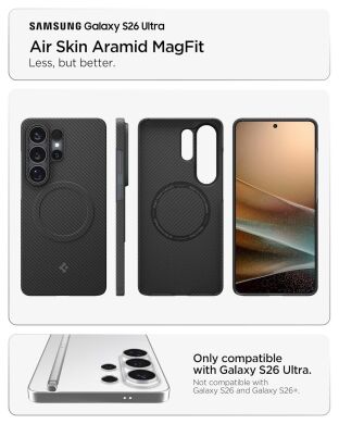 Защитный чехол Spigen AirSkin Aramid (MagFit) для Samsung Galaxy S26 Ultra (S948) ACS11029 - Black