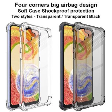 Защитный чехол IMAK Airbag MAX Case для Samsung Galaxy A04 (A045) - Transparent Black