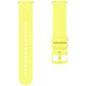 Ремешок Deexe Soft Silicone для часов с шириной крепления 18 мм - Yellow. Фото 4 из 7