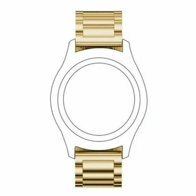 Ремінець Deexe Stainless Steel для годинників з шириною кріплення 22мм - Gold