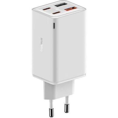 Сетевое зарядное устройство Baseus GaN6 Pro Fast Charger 2C+2U 65W + кабель Type-C to Type-C (100W) P10162701213-00 - White