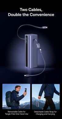 Внешний аккумулятор Baseus EnerGeek GR11 200W (25000mAh) + кабель Type-C - Grey