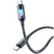 Кабель USAMS US-SJ750 Type-C to Type-C (100W, 1.2m) - Tarnish. Фото 3 из 18